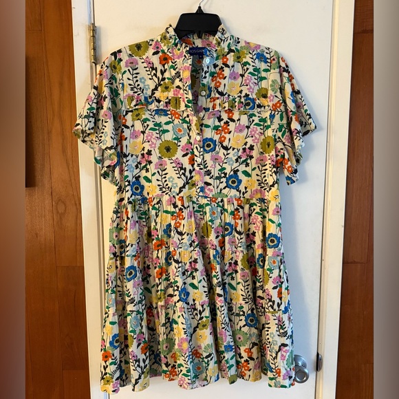 Anthropologie Ro's Garden Vibeka Ruffle Mini Dress - Picture 3 of 5